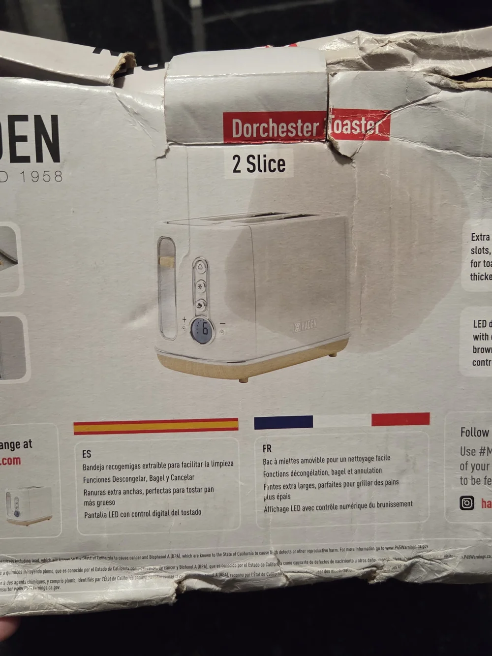 Haden Dorchester 2 Slice Toaster